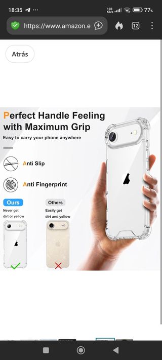 Custodia trasparente per iPhone 14 Air +3 protezioni