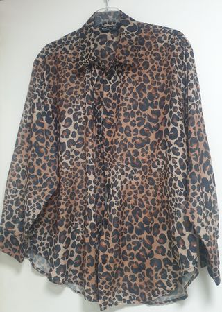 Camisa Leopardo Stradivarius Mujer