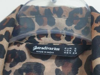 Camisa Leopardo Stradivarius Mujer