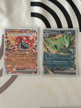 Lote de 2 cartas EX Pokémon prismátic