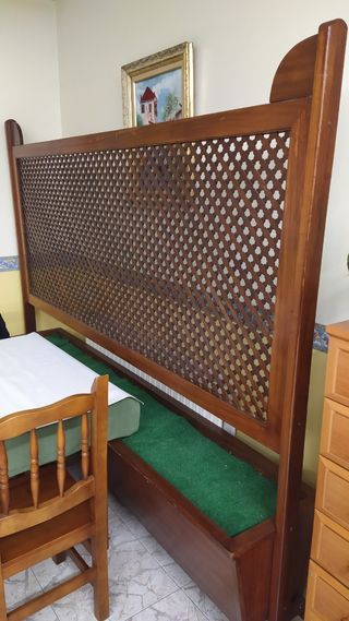 Biombo separador de comedor de madera con ruedas