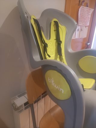 Silla porta niño Btwin para bicicleta
