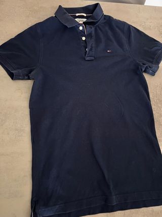 Polo Tommy Hilfiger blu manica corta
