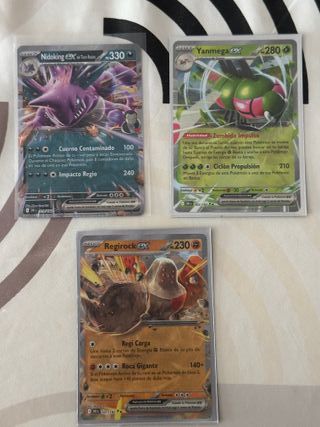 Lote de 3 cartas ex Pokémon team rocket