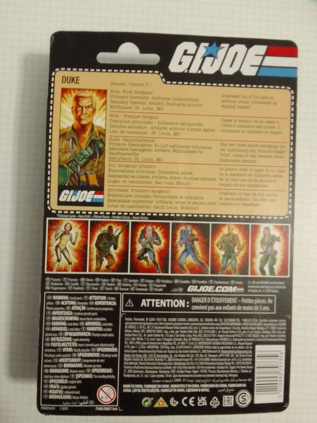 G.I. Joe Duke Retro Action Figure 9.5cm Hasbro