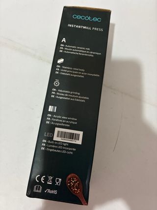 Cecotec InstantMill Press Molinillo Especias