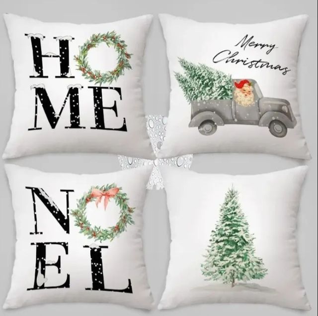 4 Capas Decorativas de Almofada 45x45cm Linho