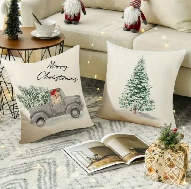 4 Capas Decorativas de Almofada 45x45cm Linho