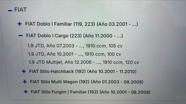 Embrague Valeo 826525 Fiat Doblo