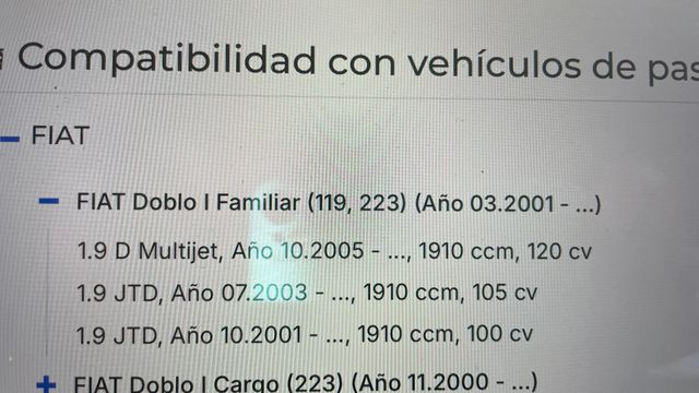 Embrague Valeo 826525 Fiat Doblo