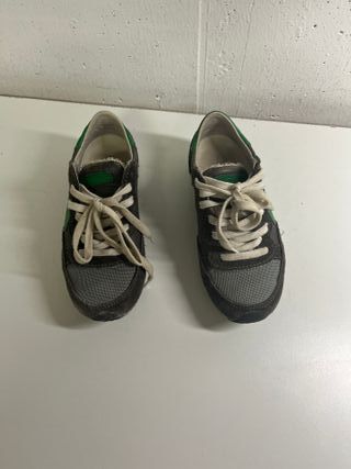 Philippe Model Bambini Scarpe Nero/Verde