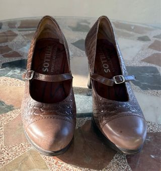 Zapatos Pitillos Marrones