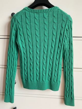 Maglione Piombo Verde Brillante Taglia XS