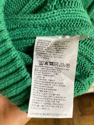 Maglione Piombo Verde Brillante Taglia XS