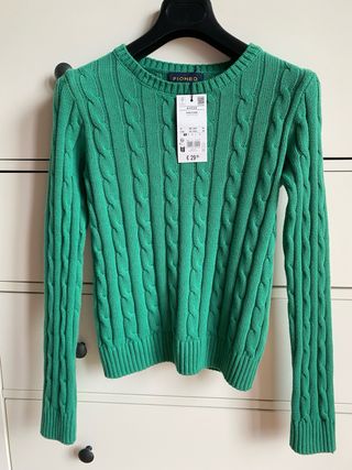 Maglione Piombo Verde Brillante Taglia XS