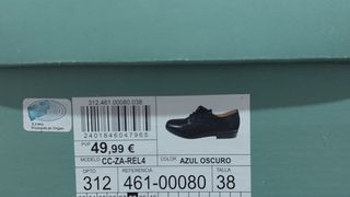 Zapatos vestir niño Talla 38 Azul Oscuro 