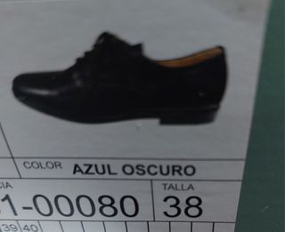 Zapatos vestir niño Talla 38 Azul Oscuro 