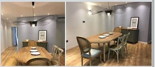 Lampada a sospensione in rattan stile retrò