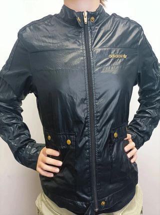 Chaqueta Adidas Talla M Mujer Negra