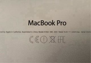 Tapa para MacBook Pro A1502 13" Mdi 2014/2015/2013