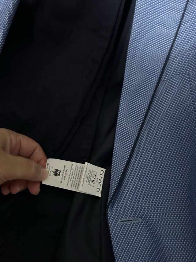 Traje Formal Niño Talla 12 Azul Fydacttex