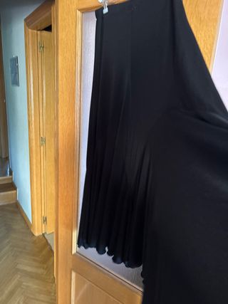 Falda flamenca larga negra