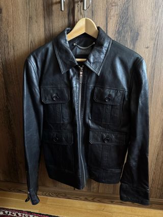 Cazadora Zara Piel Negra
