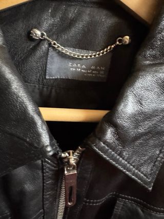 Cazadora Zara Piel Negra