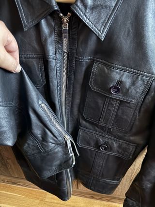 Cazadora Zara Piel Negra