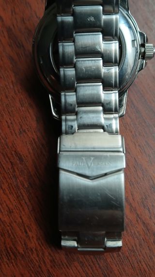 Reloj Caballero Paul Versan Negro y Plateado