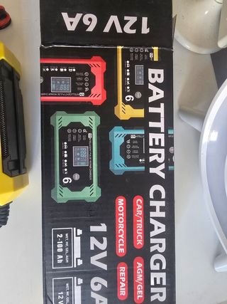 Cargador Batería Coche Moto 12V 6A