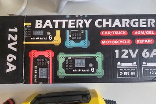 Cargador Batería Coche Moto 12V 6A