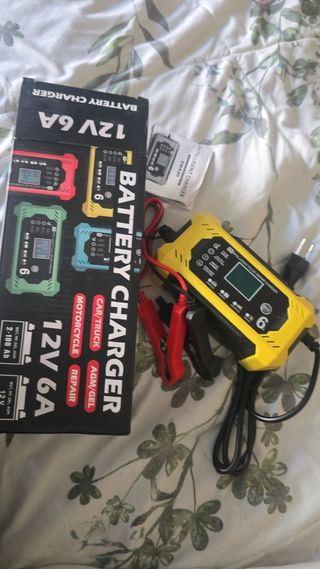 Cargador Batería Coche Moto 12V 6A