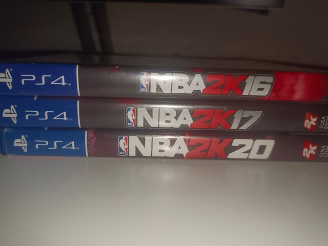 Lote NBA 2K16, 2K17, 2K20 PS4