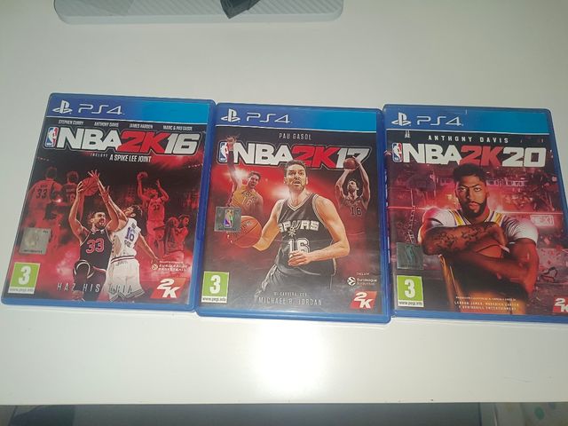 Lote NBA 2K16, 2K17, 2K20 PS4
