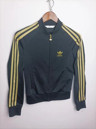 Chaqueta Adidas Originals Negra y Dorada
