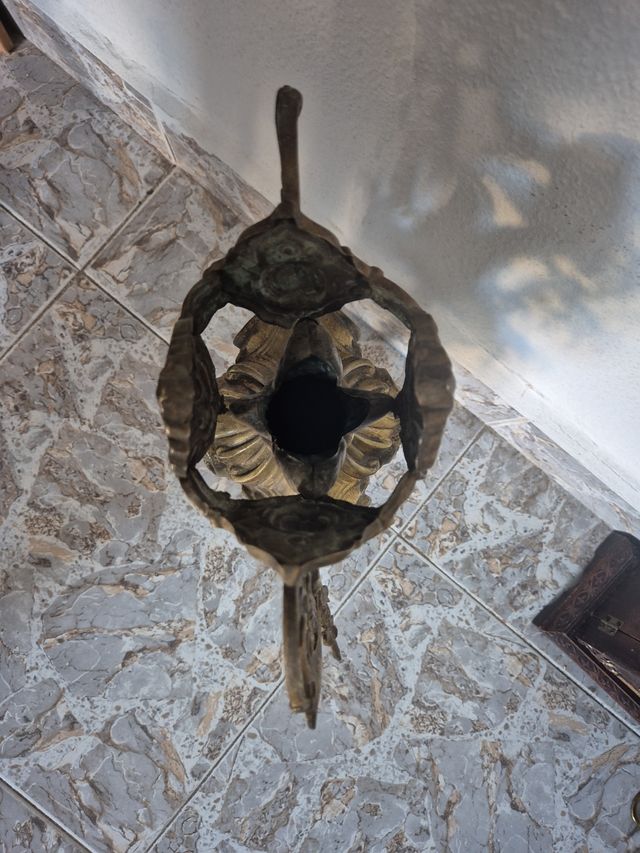 Florero Antiguo Bronce