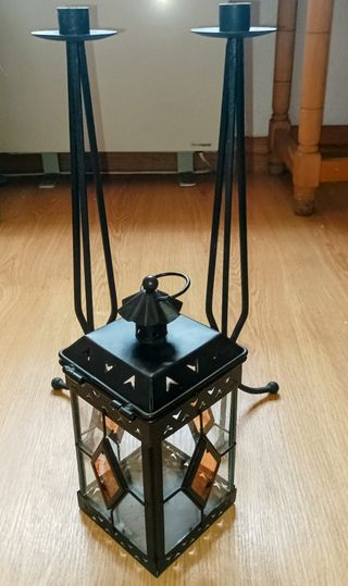 Candelabros de forja negros