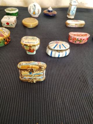 Joyeros de porcelana vintage cada joyeros vale 8