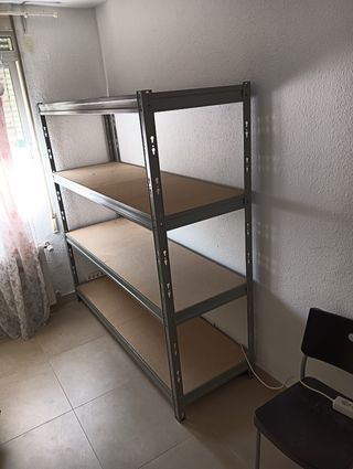 Estantería Metálica y Madera 