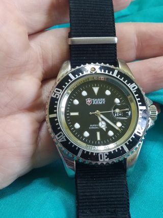 Orologio Shark Army Nero e Argento