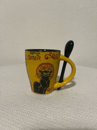 Taza Le Chat Noir con Cuchara