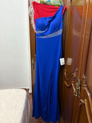 Vestido fiesta azul eléctrico, nuevo