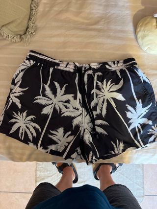 Bañador Zara Estampado Palmeras Talla M
