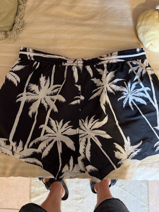 Bañador Zara Estampado Palmeras Talla M