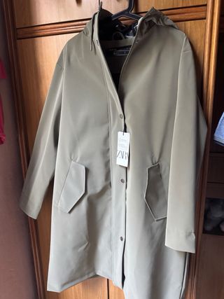 Chaqueta Zara Verde Oliva Talla M