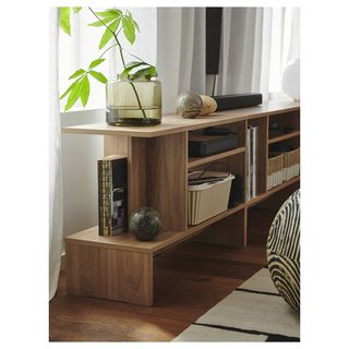 MESA AUXILIAR HOLMERUD EFECTO ROBLE 80X31 CM