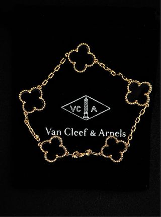 Van Cleef & Arpels Pulsera Negra Oro