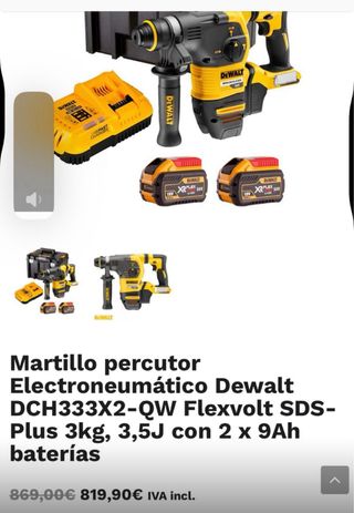 Taladro Percutor DeWalt XR