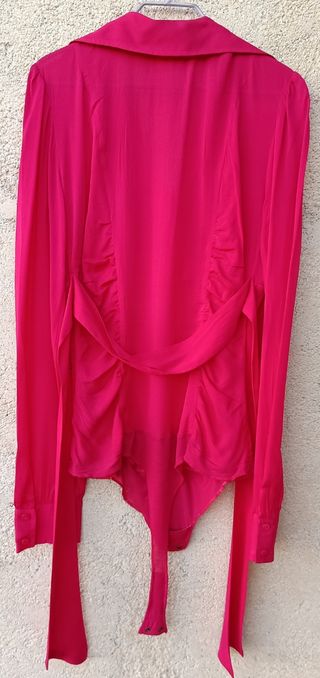 Miss Sixty body in seta rosa taglia L